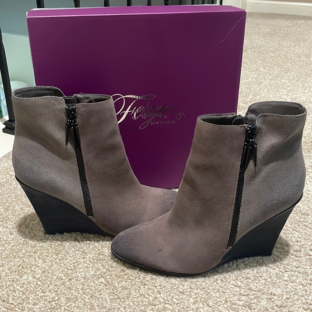 Grey booties